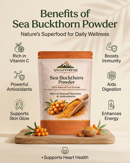 Sea Buckthorn Powder (100% Pure) | ValleyFresh Organic