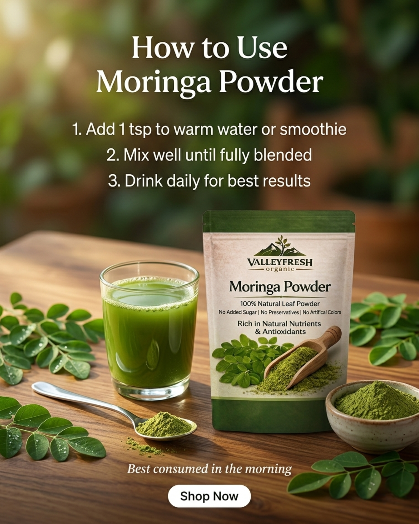 Moringa Powder | Grade A