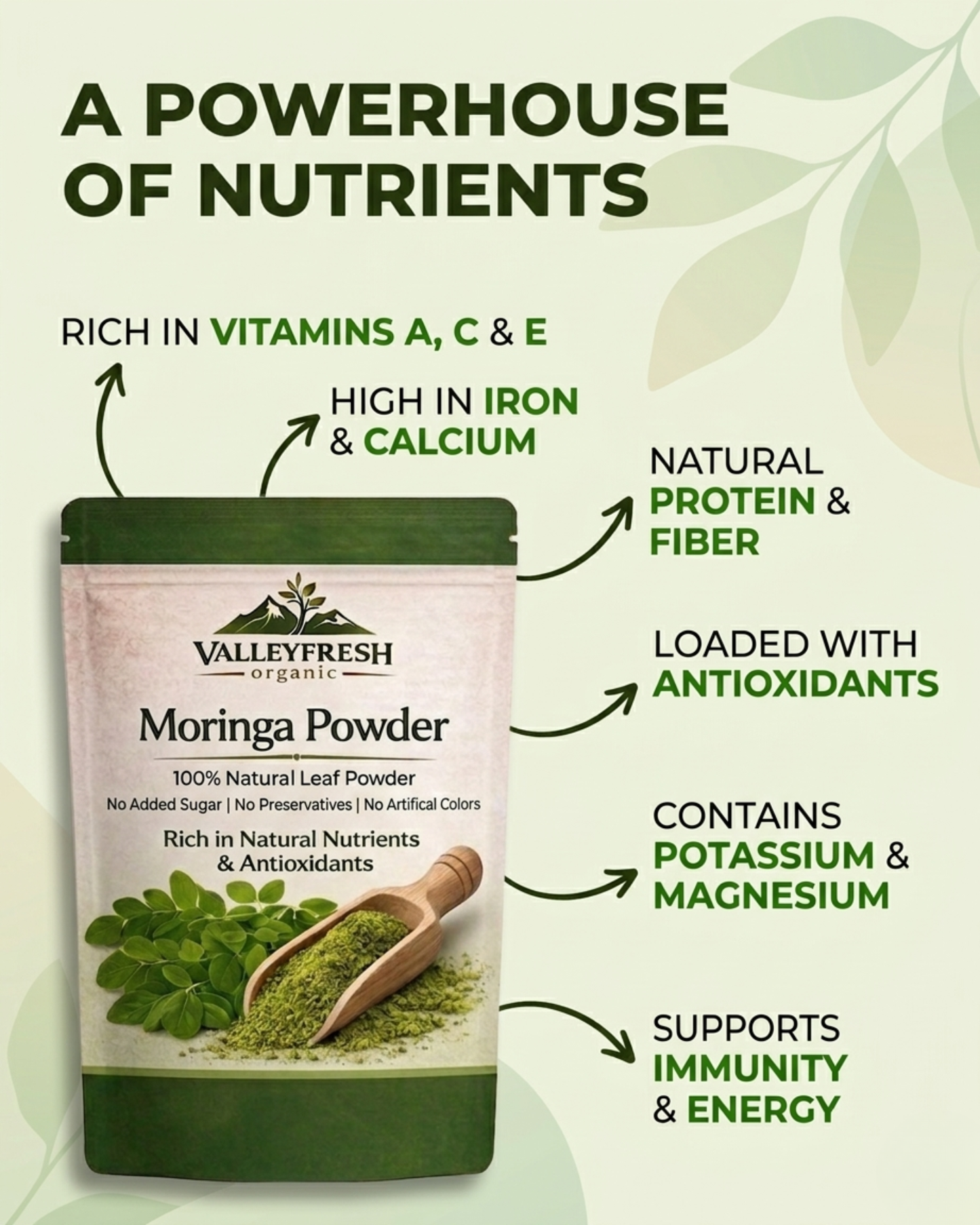 Moringa Powder | Grade A